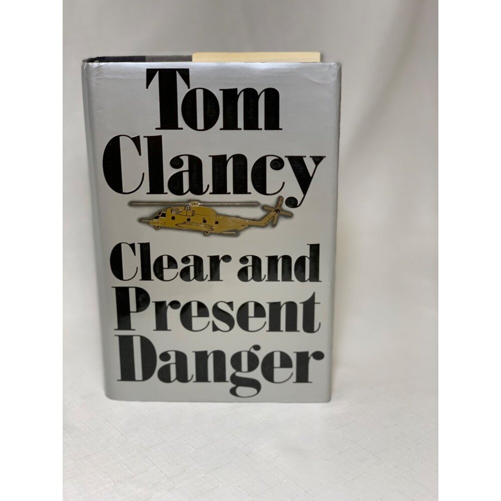 Tom Clancy "Clear And Present Danger" First Edition Hardcover Book Fiction